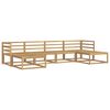 vidaXL Outdoor-Sofagarnitur 6 pcs Wei&szlig; Massivholz Akazie