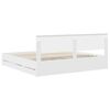 vidaXL Bettrahmen mit Schubladen Wei&szlig; 200 x 200 cm Ingenieurs Holz