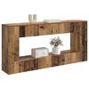 vidaXL Konsolentisch Gestreift Altholz 155 x 29 x 74 cm Holzwerkstoff