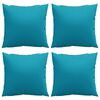 vidaXL Sofakissen 4 Stk. Blau 40x40 cm Stoff