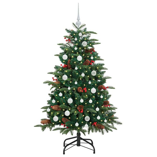 vidaXL K&uuml;nstlicher Weihnachtsbaum mit 150 LEDs mit St&auml;nder Gr&uuml;n 150 cm