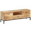 vidaXL TV-Schrank 130x30x45 cm Massivholz Mango