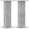 vidaXL Lautsprecherst&auml;nder 2 Stk. Betongrau 30x30x80 cm Holzwerkstoff