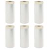 vidaXL Staubschutzfolie mit Klebeband 6 pcs Transparent 110 x 3300 cm