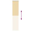 vidaXL Verdunkelungsrollo Beige 40x210cm Stoffbreite 35,7 cm Polyester