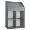 vidaXL Kinder-B&uuml;cherregal Betongrau 71x30x114 cm Spanplatte