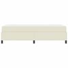 vidaXL Bettrahmen mit Matratze Creme 80 x 200 cm Stoff