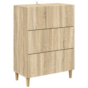 vidaXL Schubladenschrank 66 x 34,5 x 90 cm Holzwerkstoff Sonoma-Eiche