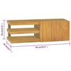 vidaXL Wand-Badschrank 90x40x30 cm Massivholz Teak
