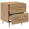vidaXL Nachttisch 2 pcs Artisan-Eiche 40 x 35 x 47,5 cm Holzwerkstoff