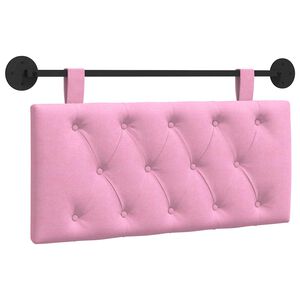 vidaXL H&auml;ngendes Kopfteil Rosa Stoff