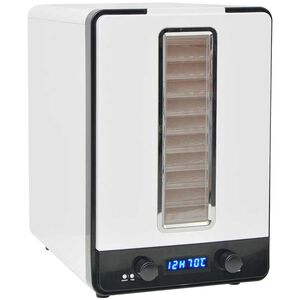 vidaXL D&ouml;rrger&auml;t mit 10 Ablagen 550 W Wei&szlig;