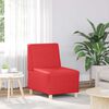 vidaXL Modulares Armfreies Sofa 2 pcs Rot 55 x 74 x 82 cm Kunstleder