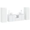 vidaXL Badezimmerm&ouml;bel-Set 5 stk. Hochglanz Wei&szlig; 33 x 34,5 x 100 cm