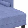 vidaXL Sofa Set mit Kissen 2 pcs Jeans blau Polyester