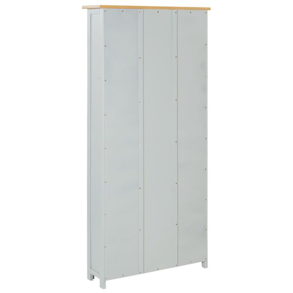 vidaXL B&uuml;cherregal 6 F&auml;cher 80x22,5x170 cm Massivholz Eiche