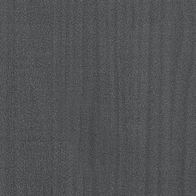 vidaXL Massivholzbett Grau 120x200 cm