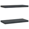 vidaXL Wandregale 2 Stk. 50x23,5 cm Schwarz Edelstahl