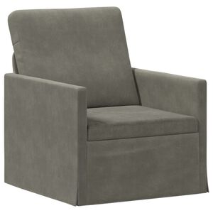 vidaXL Einzelsofa Hellgrau 70 x 81 x 82 cm Cordstoff