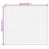 vidaXL Gewichtsdecke Hellcreme 200x225 cm 9 kg Stoff