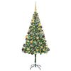 vidaXL K&uuml;nstlicher Weihnachtsbaum Gr&uuml;n 180 cm PVC und Stahl