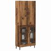 vidaXL Highboard Wandmontiert Altholz 69,5 x 34 x 180 cm Holzwerkstoff