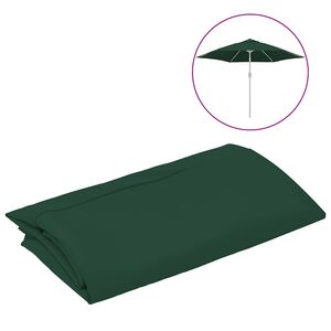 vidaXL Ersatzbezug f&uuml;r Sonnenschirm Gr&uuml;n 300 cm