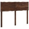vidaXL Kopfteil mit Live Edge ROSTOCK Dunkelbraun 160 cm