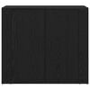 vidaXL Highboard Schwarz Eichen-Optik 80 x 33 x 150 cm Holzwerkstoff