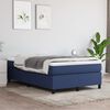 vidaXL Boxspringbett mit Matratze Blau 120x190 cm Stoff