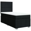vidaXL Boxspringbett mit Matratze Schwarz 100x200 cm Stoff