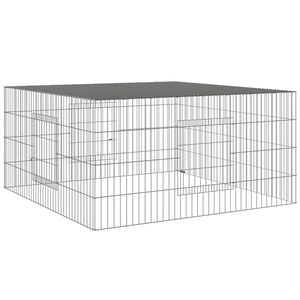 vidaXL Kaninchenk&auml;fig 110x110x55 cm Verzinktes Eisen