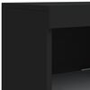 vidaXL Sideboard mit LED-Leuchten Schwarz 162x37x100 cm