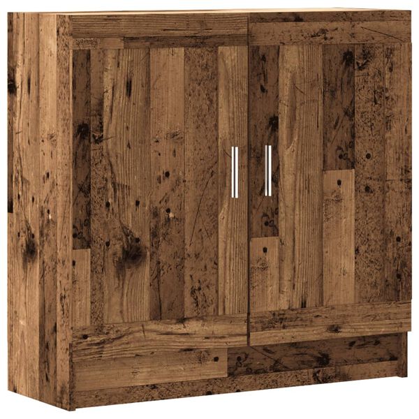vidaXL B&uuml;cherschrank Altholz-Optik 82,5x30,5x80 cm Holzwerkstoff
