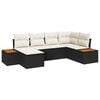 vidaXL Gartensofa-set 6 stk. Schwarz Poly-Rattan