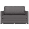 vidaXL Schlafsofa 110cm Grau Kunstleder