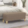 vidaXL Sitzbank Taupe 100x35x41 cm Stoff