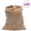 vidaXL Jutes&auml;cke 30 Stk. 60x105 cm 100% Jute 220 g/m&sup2;