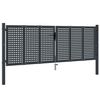 vidaXL Gartentor Anthrazit 300x100 cm Stahl