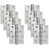 vidaXL Scharnier 8 stk. 100 x 78 x 13 mm Silber Stahl