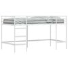 vidaXL Kinderloftbett Uni Wei&szlig; 90 x 200 cm Stahl