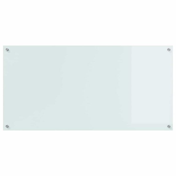 vidaXL Küchenrückwand Weiß 120 x 60 x 0,6 cm Gehärtetes Glas