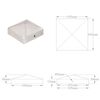 vidaXL Pfostenkappen 6 Stk. Pyramide Verzinktes Metall 101 x 101 mm