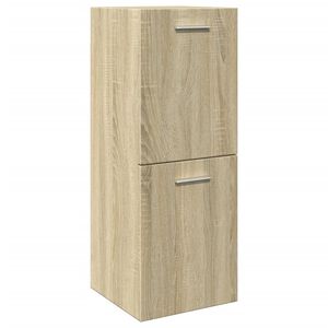 vidaXL Badezimmerschrank Sonoma-Eiche 30x30x80 cm Holzwerkstoff