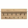 vidaXL Wandmontierter nachttisch Artisan-Eiche 100 x 40 x 12 cm
