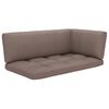 vidaXL Outdoor-Ecksofa Paletten Kiefernholz Impr&auml;gniert Grau