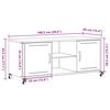 vidaXL TV-Schrank Weiß 100,5x39x43,5 cm Stahl