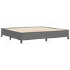 vidaXL Boxspringbett Hellgrau 200 x 200 cm Samt