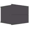 vidaXL Nachttisch Grau 40x30x30 cm Holzwerkstoff