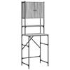 vidaXL Waschmaschinenschrank Grau Sonoma-Eiche 68x48,5x194 cm